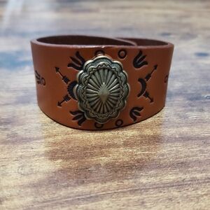 boho brown and black snap bracelet